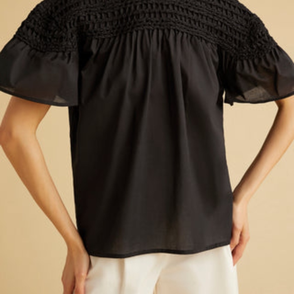 Merlette Lisse Blouse Black Size Small